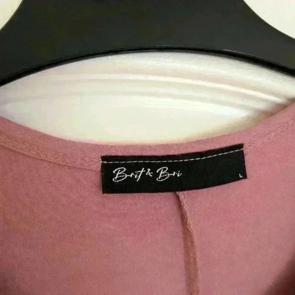 Basic pink short sleeve t shirt dress brit and  bri - Picture 4 of 9